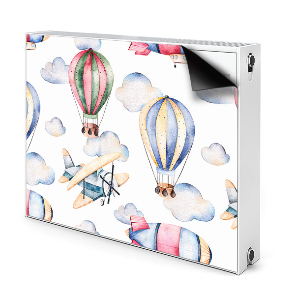 Magnetický kryt na radiátor Balónky a vzducholodě