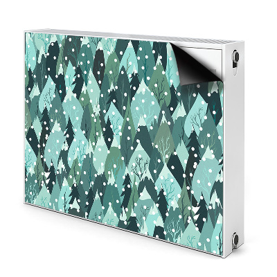 Dekorativní magnet na radiátor Mrazivé hory