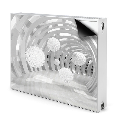 Magnetický kryt na radiátor Abstraktní 3d tunel