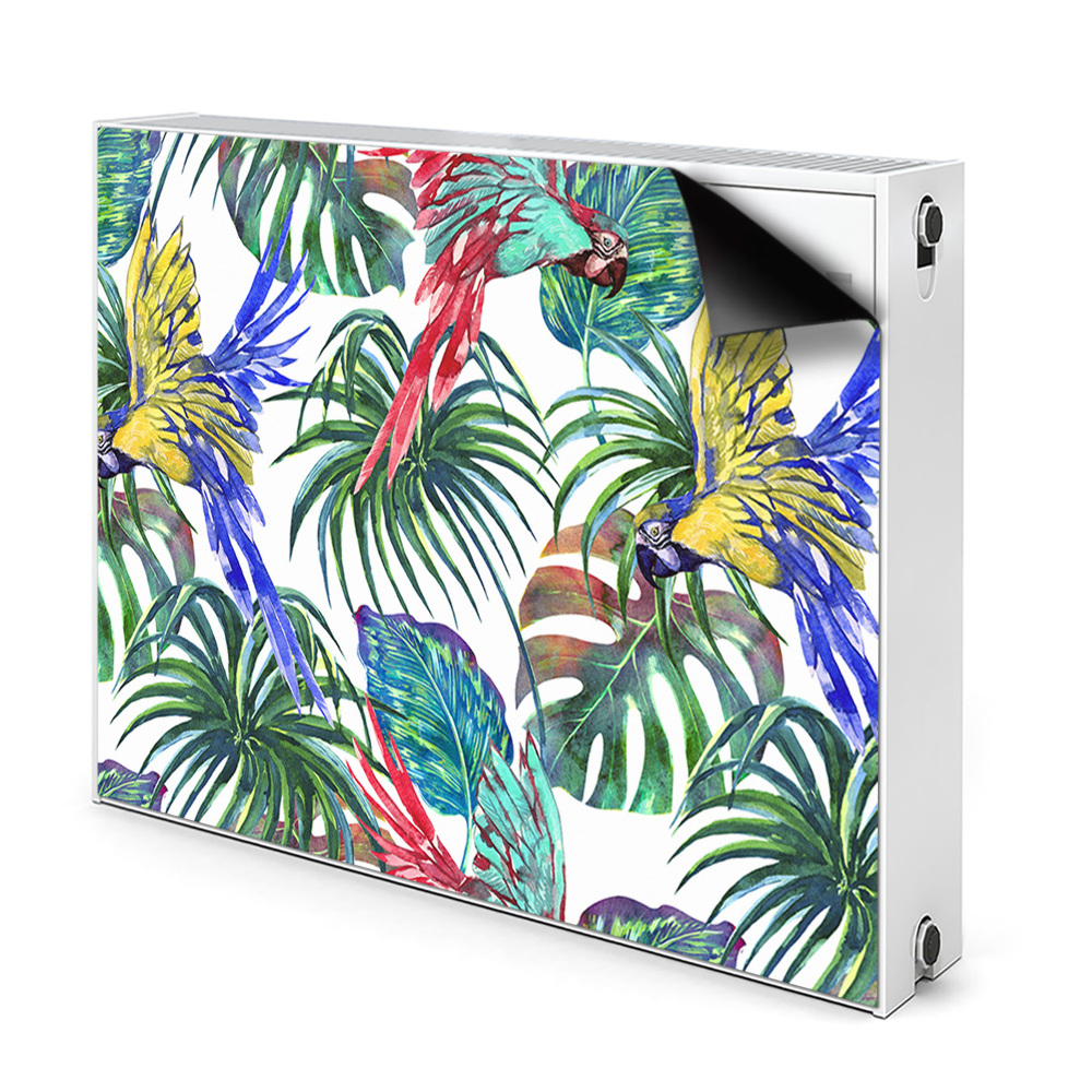 Magnetický kryt na radiátor Papoušci