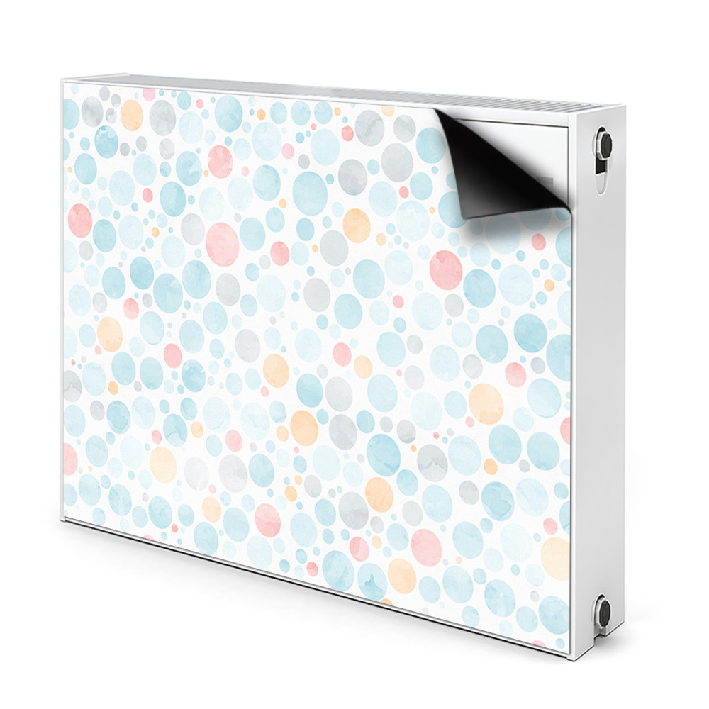 Magnetický kryt na radiátor Pastelové puntíky