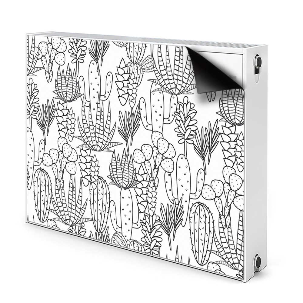 Magnetický kryt na radiátor Kaktusy