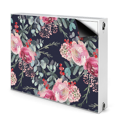 Dekorativní magnet na radiátor Květy a listy