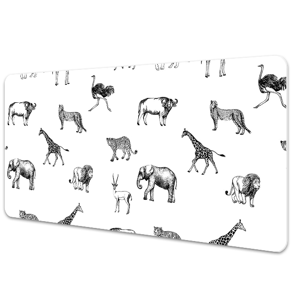 Transparentní podložka na stůl Africká zvířata