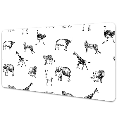 Transparentní podložka na stůl Africká zvířata
