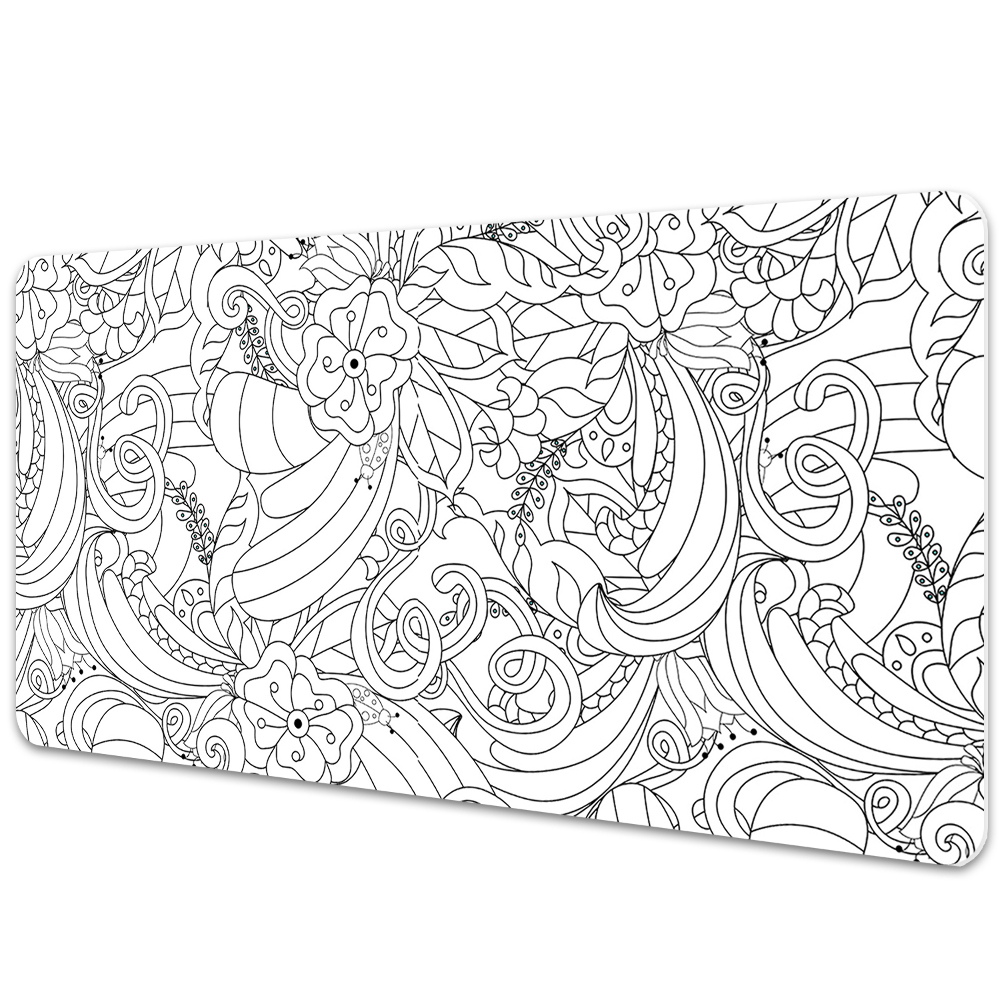 Podložka na psací stůl Čmárané květiny