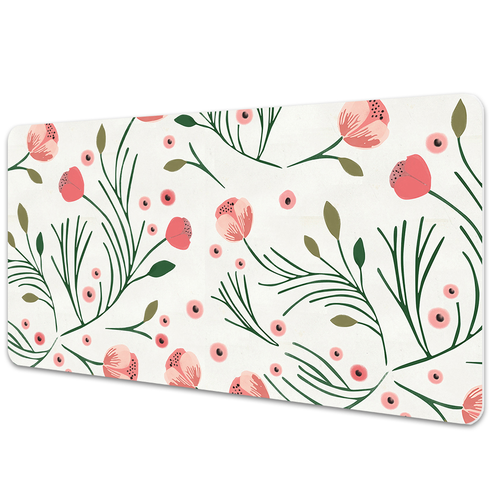 Psací podložka na stůl Mák ve vintage stylu