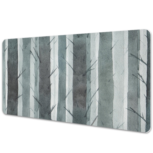 Transparentní podložka na stůl 3D kmeny stromů