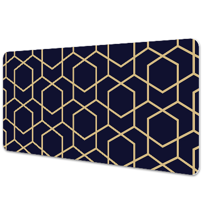 Velká podložka na stůl Tmavé geometrické kostky