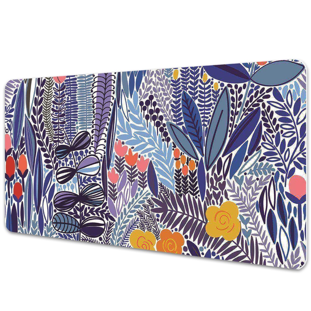 Ochranná podložka na stůl Džungle v modré barvě