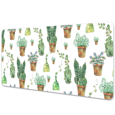 Pracovní podložka na stůl Kaktusy v květináčích