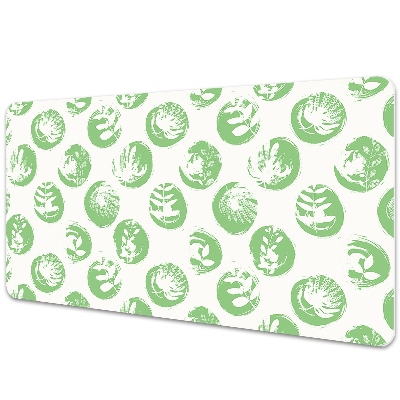 Velká podložka na stůl Rostliny v geometrických tečkách