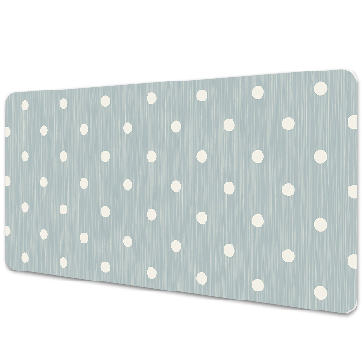 Ochranná podložka na stůl Bílé tečky na modré