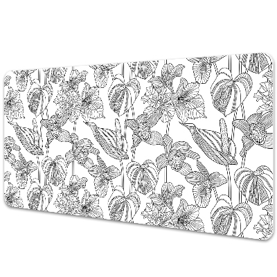 Velká podložka na stůl Obrysy květin