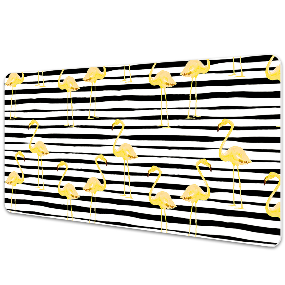 Podložka na stůl Zlatí plameňáci na geometrickém pozadí