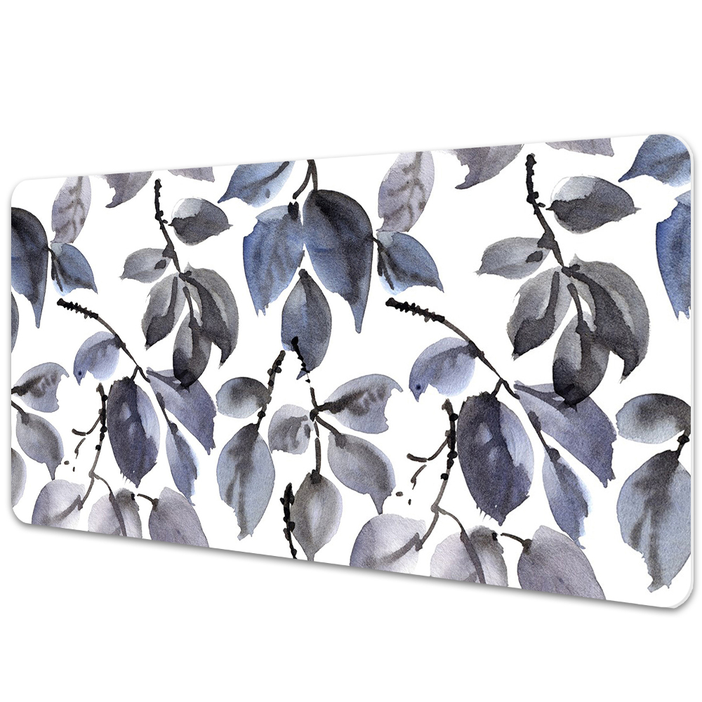 Transparentní podložka na stůl Rostliny v šedé barvě