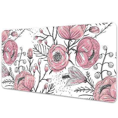 Pracovní podložka na stůl Kreslené barevné růže