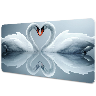 Psací podložka na stůl Labutě na vodě