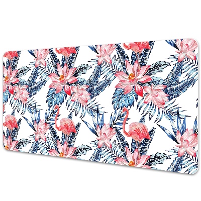 Podložka na psací stůl Tropický malovaný plameňák