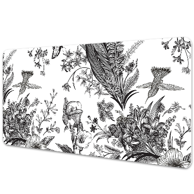Psací podložka na stůl Garden in black and white