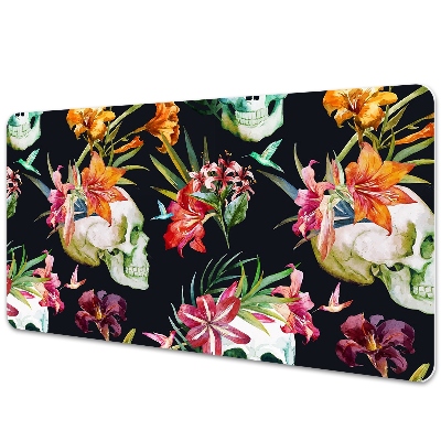 Podložka na stůl Květiny s lebkami