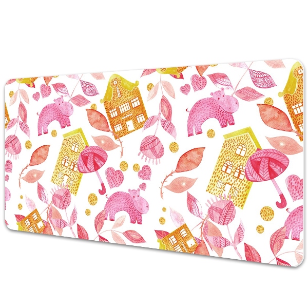 Podložka na pracovní stůl Hroši