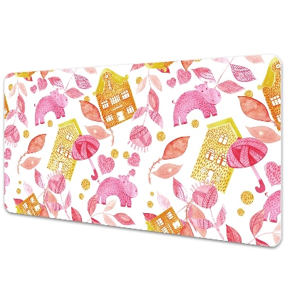 Podložka na pracovní stůl Hroši