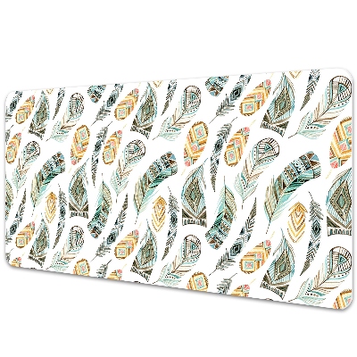 Podložka na psací stůl Peří ve stylu boho