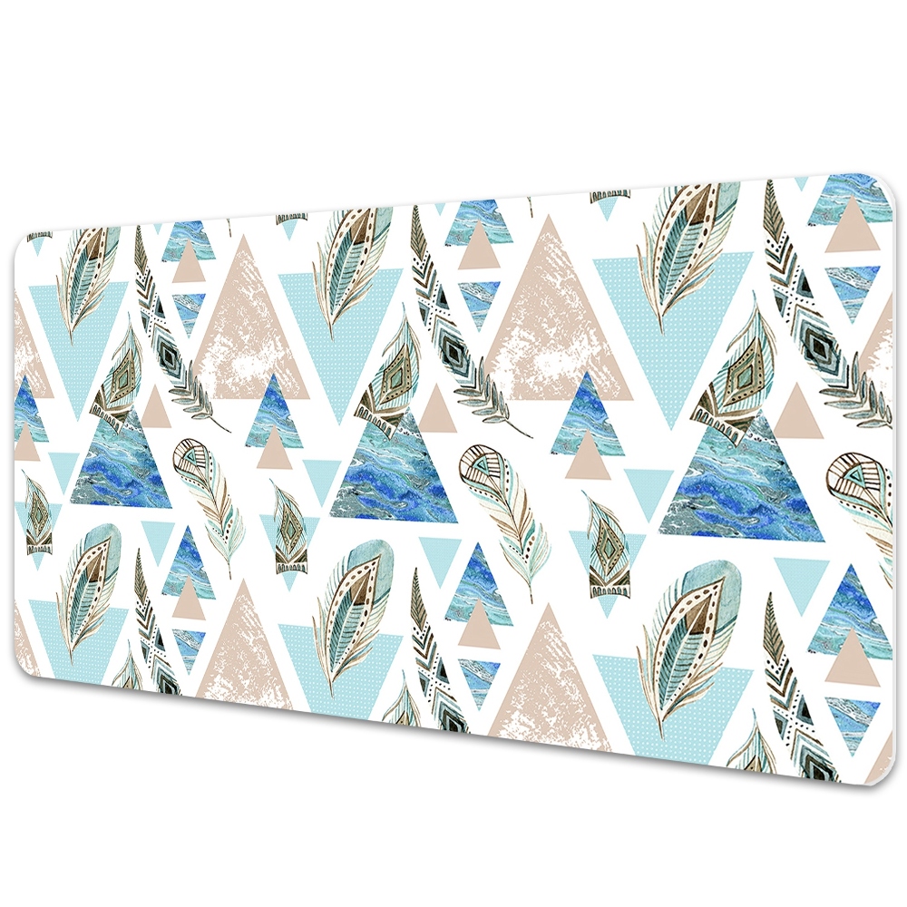 Podložka na stůl Geometrické trojúhelníky a peří