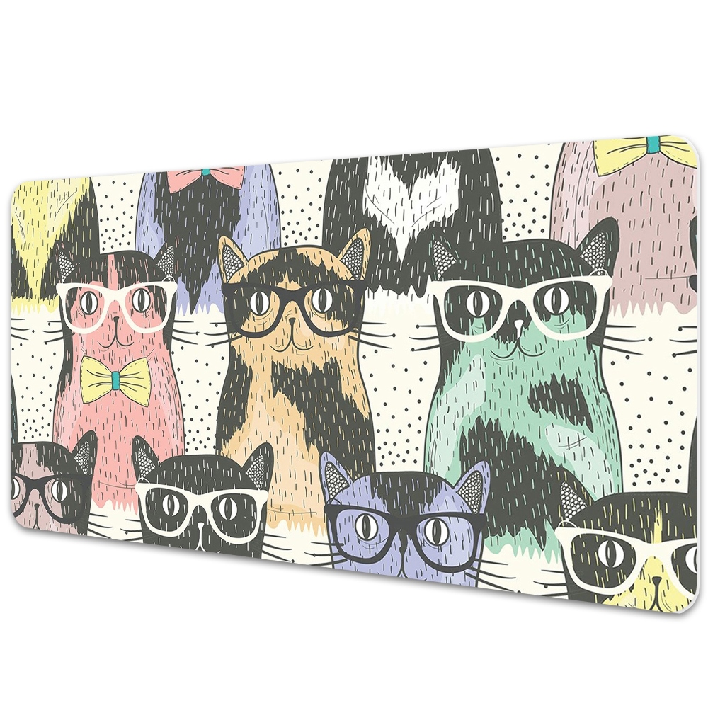 Podložka na psací stůl Hipsterské kočky