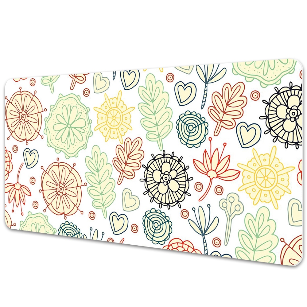 Pracovní podložka na stůl Kresba s květinami