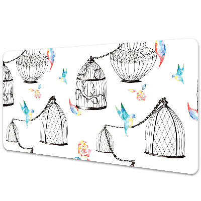 Podložka na psací stůl Ptáci v kleci