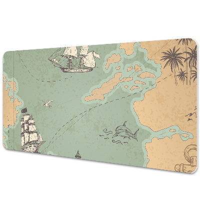 Ochranná podložka na stůl Mapa pokladů