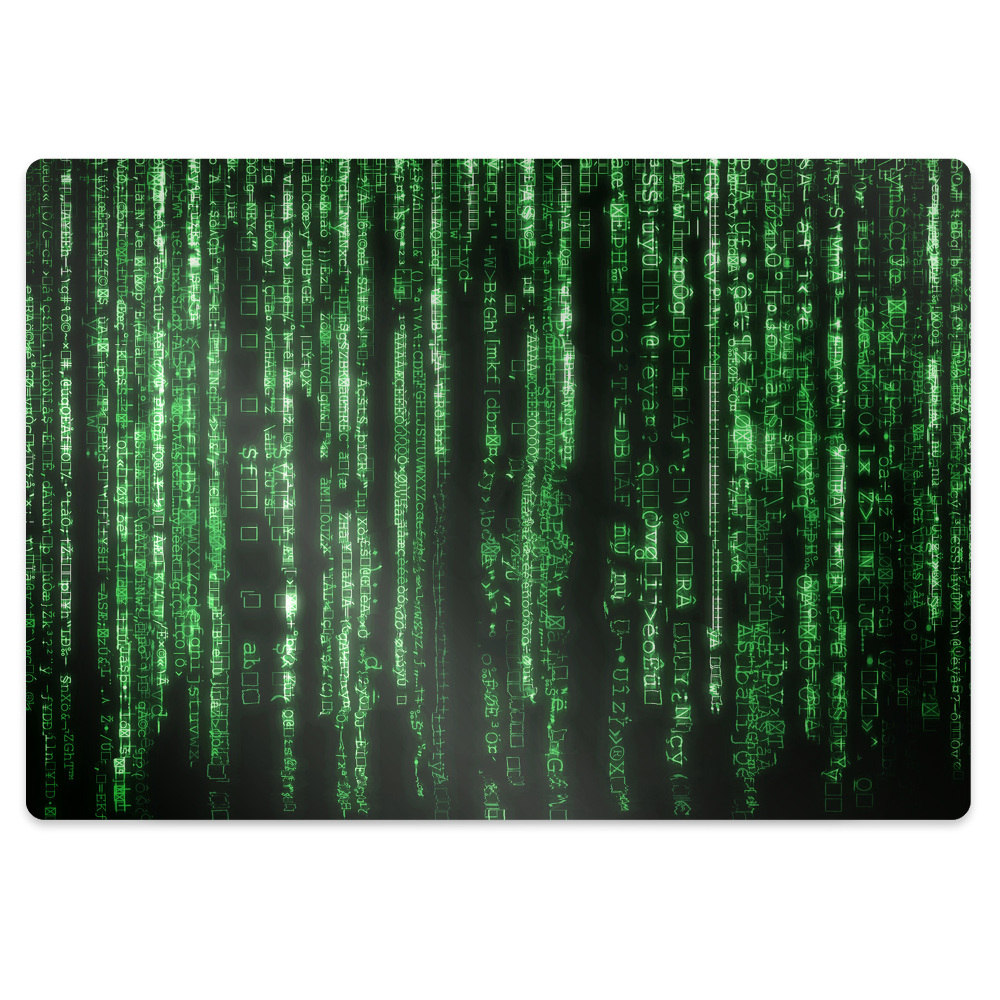 Ochranná podložka pod židli Zelené vzory