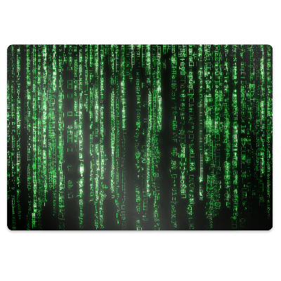 Ochranná podložka pod židli Zelené vzory