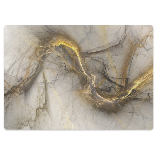 Podložka na ochranu podlahy Mramor ve zlaté barvě