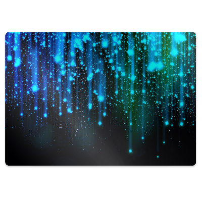 Koberec pod židli Modré tečky