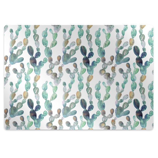 Podložka pod kancelářskou židli Kaktusy