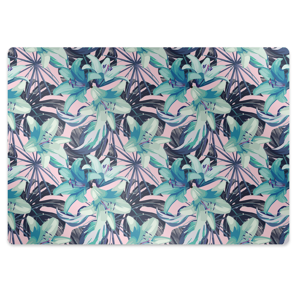 Podložka na židli Květy lilií