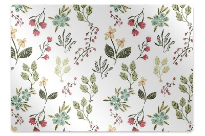 Podložka na židli Bobule a květy