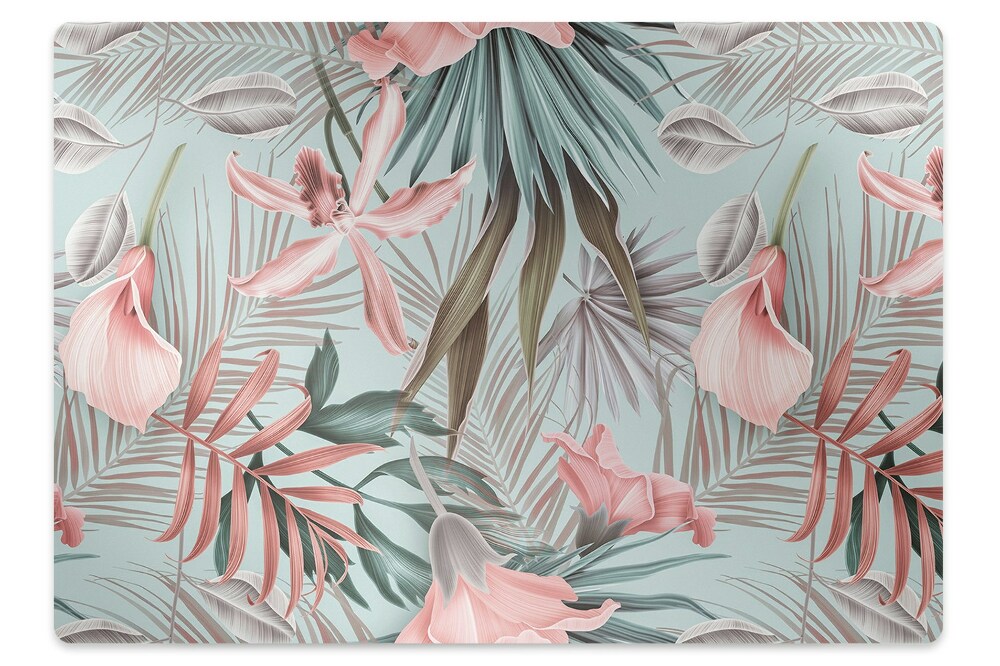 Ochranná podložka pod židli Pastelové květy