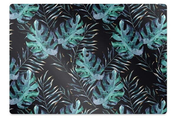 Podložka na židli Tmavé listy