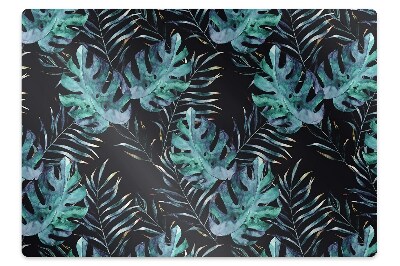 Podložka na židli Tmavé listy