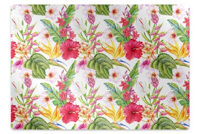 Ochranná podložka na podlahu Exotická jedinečná květina