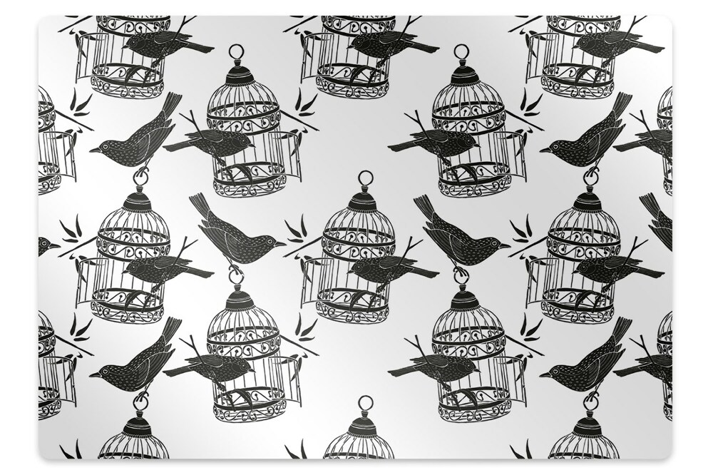 Podložka na ochranu podlahy Ptáci v kleci