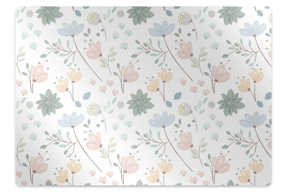 Podložka pod kancelářskou židli Jarní květiny