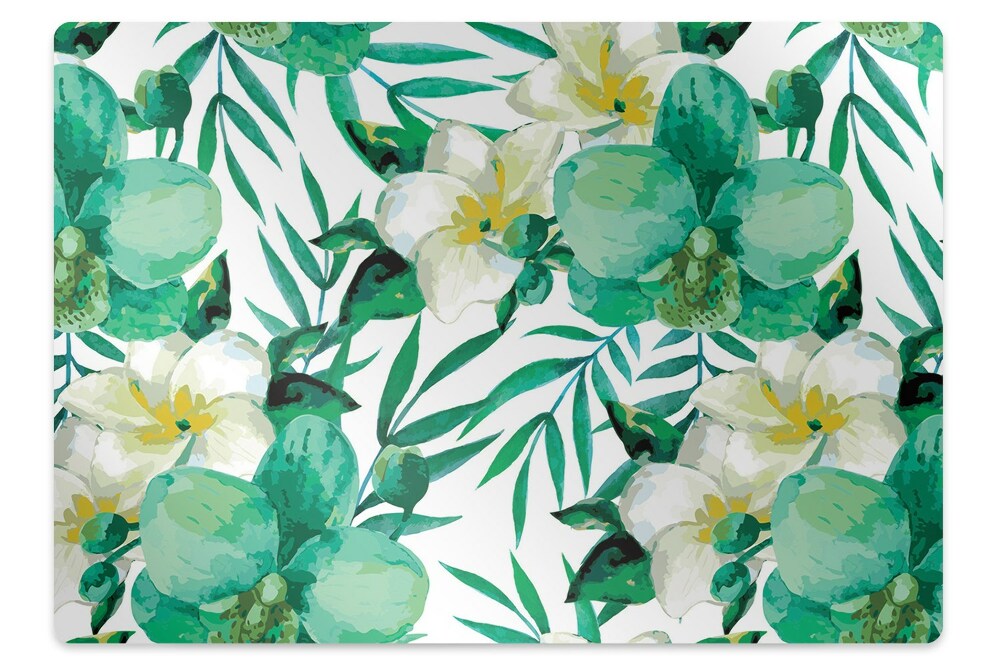 Ochranná podložka na podlahu Pastelové květiny