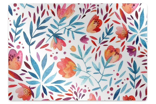 Ochranná podložka pod židli Retro máky