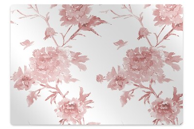 Ochranná podložka na podlahu Pastelové květy