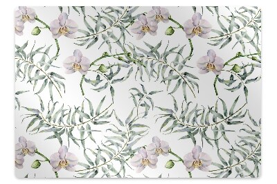 Podložka pod křeslo Světlé orchideje